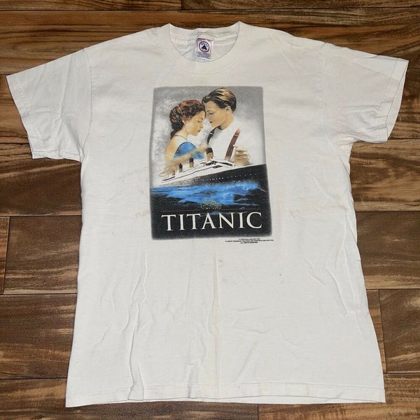 Vintage YOUTH Size L 1998 Official Titanic Movie Promo T-Shirt
