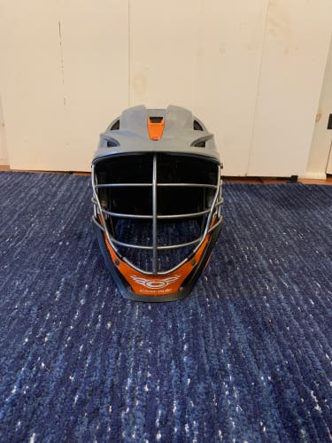 Cascade S Helmet - Gray & Orange (Basically New)(No Chinstrap)