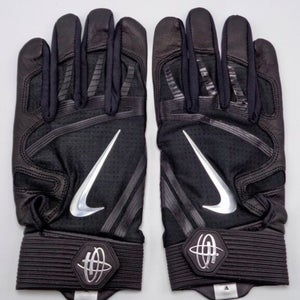 New XXL Nike Huarache Elite Batting Gloves Black/Grey-Chrome