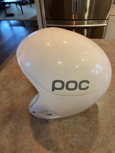 Used Medium POC Skull Orbic X Spin Helmet FIS Legal