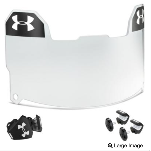 New Under Armour ADULT Football Visor - CLEAR