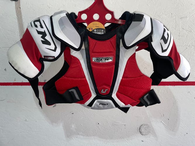 New CCM U+ Pro Shoulder Pads Senior Large
