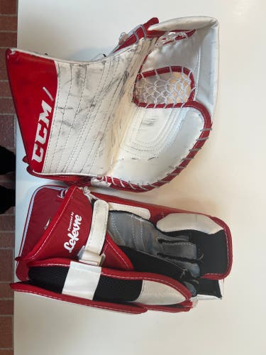 Used Junior Regular Premier R1.5 Glove & Blocker Set.