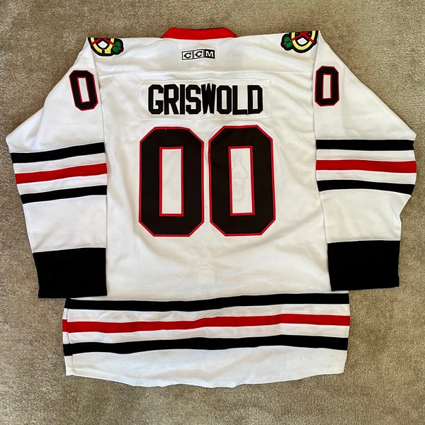 Clark Griswold #00 Chicago Blackhawks Adidas Authentic Away NHL Hockey