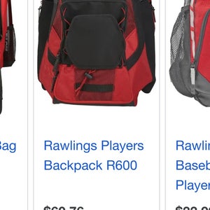 Rawlings players backpack r600