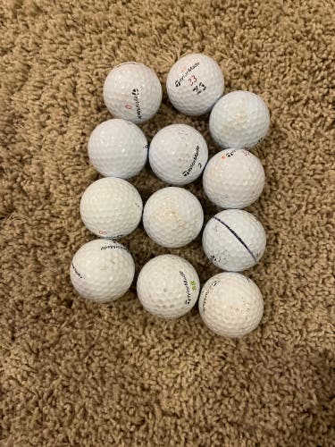 Used TaylorMade 12 Pack (1 Dozen) Balls