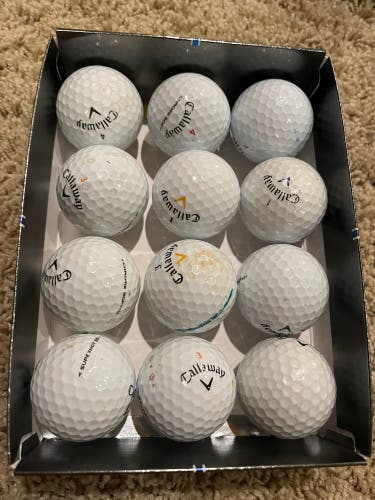 Used Callaway 12 Pack (1 Dozen) Balls