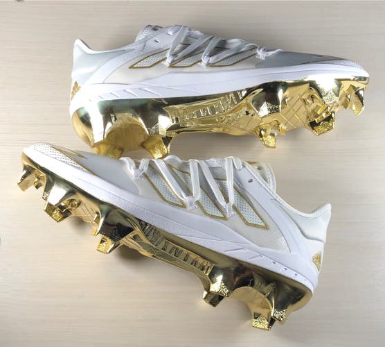 Adidas Adizero Afterburner 7 Gold Baseball TPU Cleats EG7611 Men's size 7.5