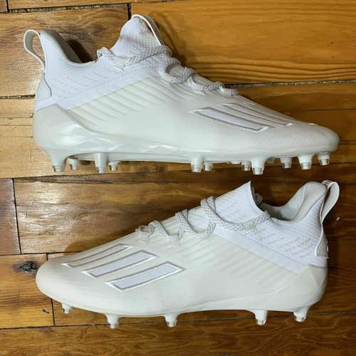 New ADIDAS ADIZERO X ANNIVERSARY FOOTBALL CLEATS MENS SIZE 18 CLOUD WHITE EH2875