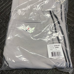 Baseball Pants New Gray With Black Stripe Belted New Youth Large Alleson Pants