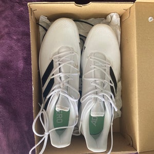White Men's Metal Low Cut Adizero Afterburner