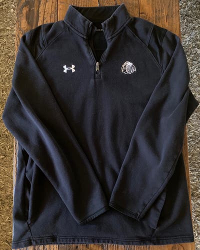 Used Large Under Armour Portland Winterhawks Team 1/4 Zip Pullover