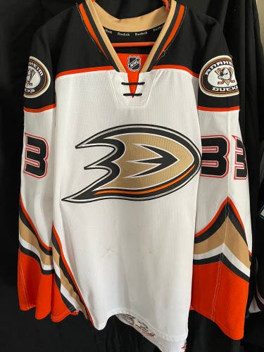 Reebok Jakob Silfverberg Playoff Game Worn Jersey