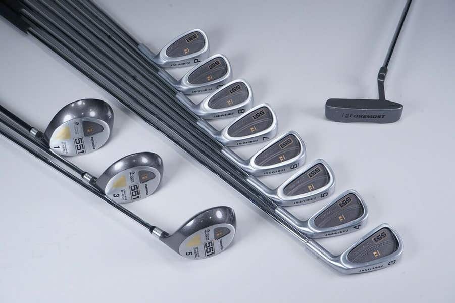Set De Golf Foremost Model 401 Homme - 6 Clubs Acier Droit Régulier (Driver, Bois, Fers)