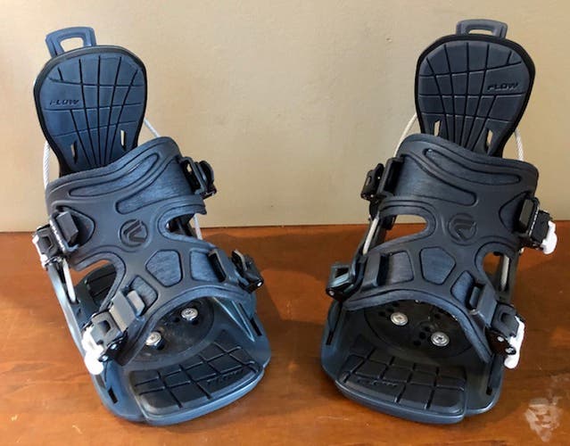 Flow Micron Youth Medium Snowboard Bindings All Mountain For Boot Size 5.5 to 8