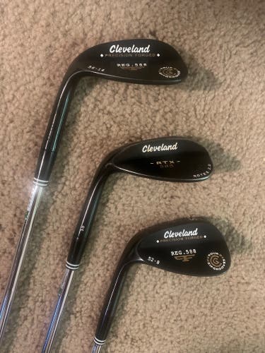 LH Cleveland Wedge Set (52,56,60) 588 RTX 2.0 Blade Black Satin Wedges