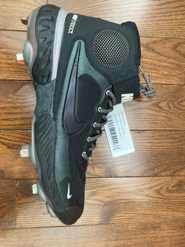 Black Adult Men's New Size 11 (Women's 12) Metal Nike Alpha Huarache Elite