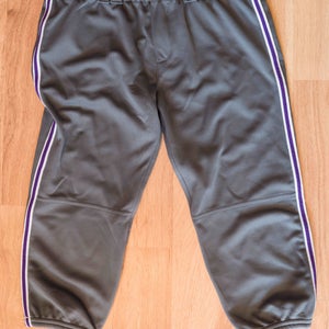 New DeMarini Gray Youth Girls Large Softball Pants