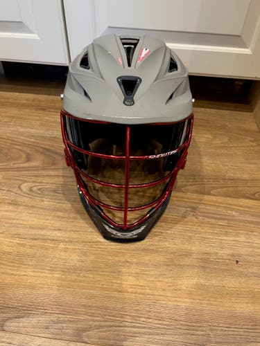 Used Cascade R Helmet Gray with Red Mask