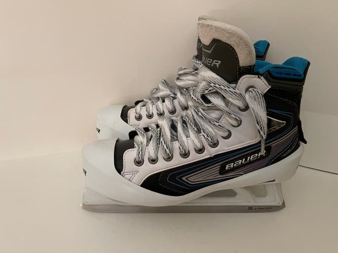 Used Bauer Regular Width Size 8.5D Reactor 7000 Hockey Goalie Skates