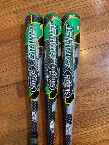 Louisville Slugger TPX Catalyst Composite Big Barrel Bat Lot of 3 -12