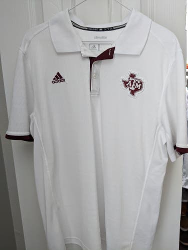 Texas A&M Aggies Adidas Polo Shirt Large