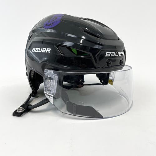 Lightly Used Black Bauer Hyperlite Helmet with Visor | Senior Small/Medium | H229