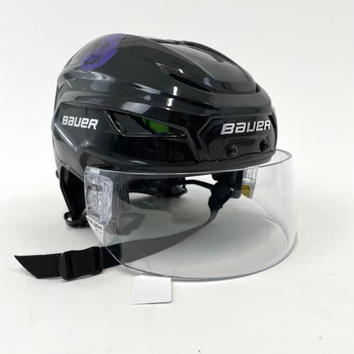 Lightly Used Black Bauer Hyperlite Helmet with Visor | Senior Small/Medium | H230