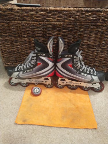 Used Bauer Vapor XVR Inline Skates Regular Width Size 9