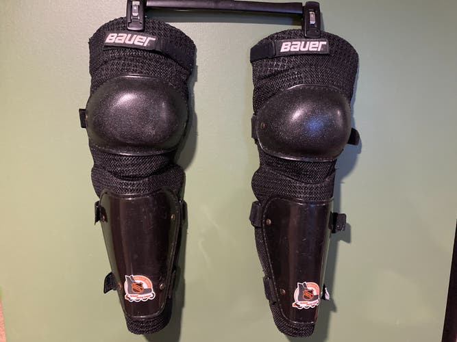 Used Bauer In-Line Hockey Shin Pads