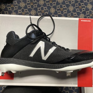 New Balance 4040v4 Metal Cleat Black - Size Men’s 8D