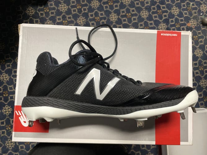 New Balance 4040v4 Metal Cleat Black - Size Men’s 8D
