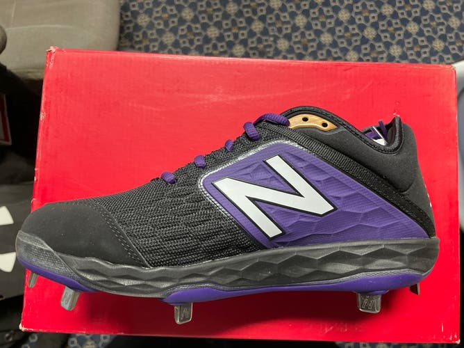 New Balance L3000v4 PURPLE Metal Cleat - men’s 7.5