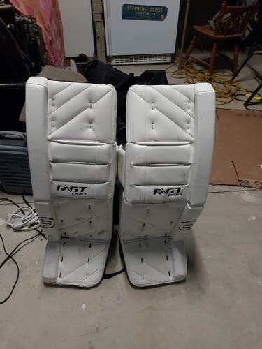 Used 34" Warrior Rituall GT Pro Goalie Leg Pads Pro Stock