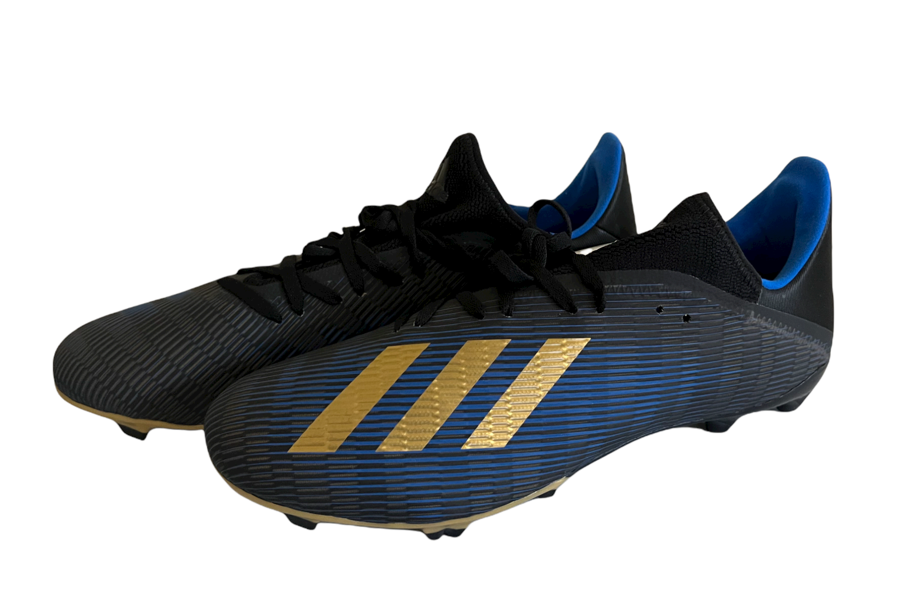 Adidas x 19.3 FG Cleats Blue Black Color / 10.5 M US |