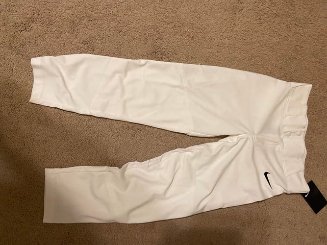 White Unisex Medium Nike Pants