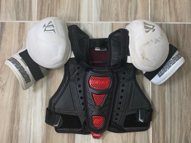 CCM U+ Crazy Light Pro Stock Shoulder Pads Modified with Warrior Caps - Please Read Full Description