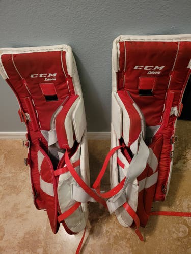 Used CCM Eflex 3.9 Ice Hockey Goalie Leg Pads
