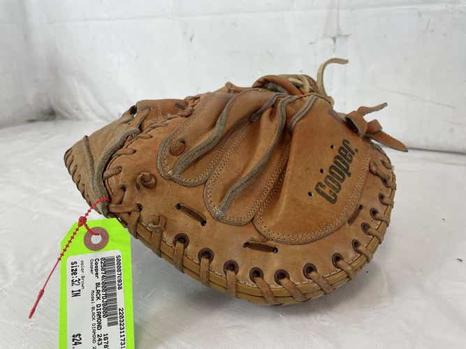 Used Cooper Black Diamond 243 32" Leather Catchers Mitt Glove