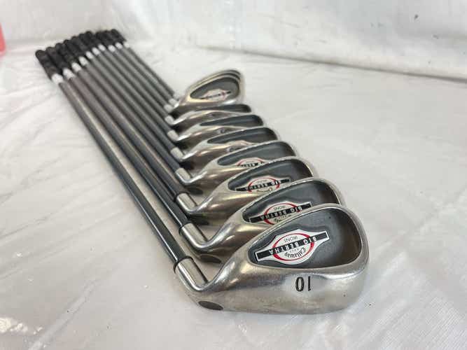 Used Callaway Big Bertha 2002 4-lw (10pc) Firm Flex Graphite Shaft Golf Iron Set Irons