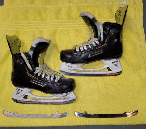 Senior Used Bauer Supreme S29 Hockey Skates Regular Width Size 9.5