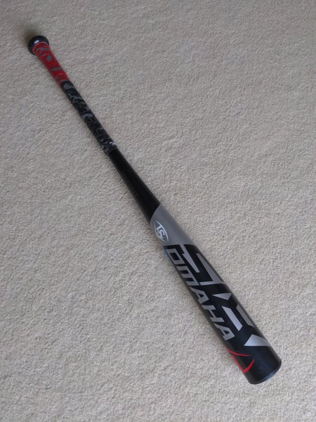 Used BBCOR Certified 2018 Louisville Slugger Alloy Omaha 518 Bat (-3) 27 oz 30"