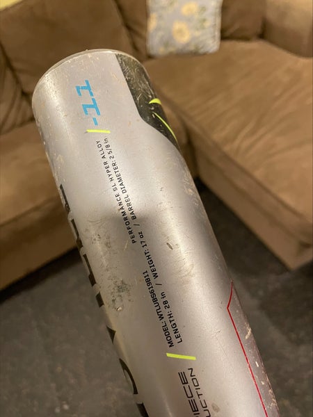 Used 2019 Louisville Slugger Alloy Solo 619 Bat (-11) 17 oz 28"