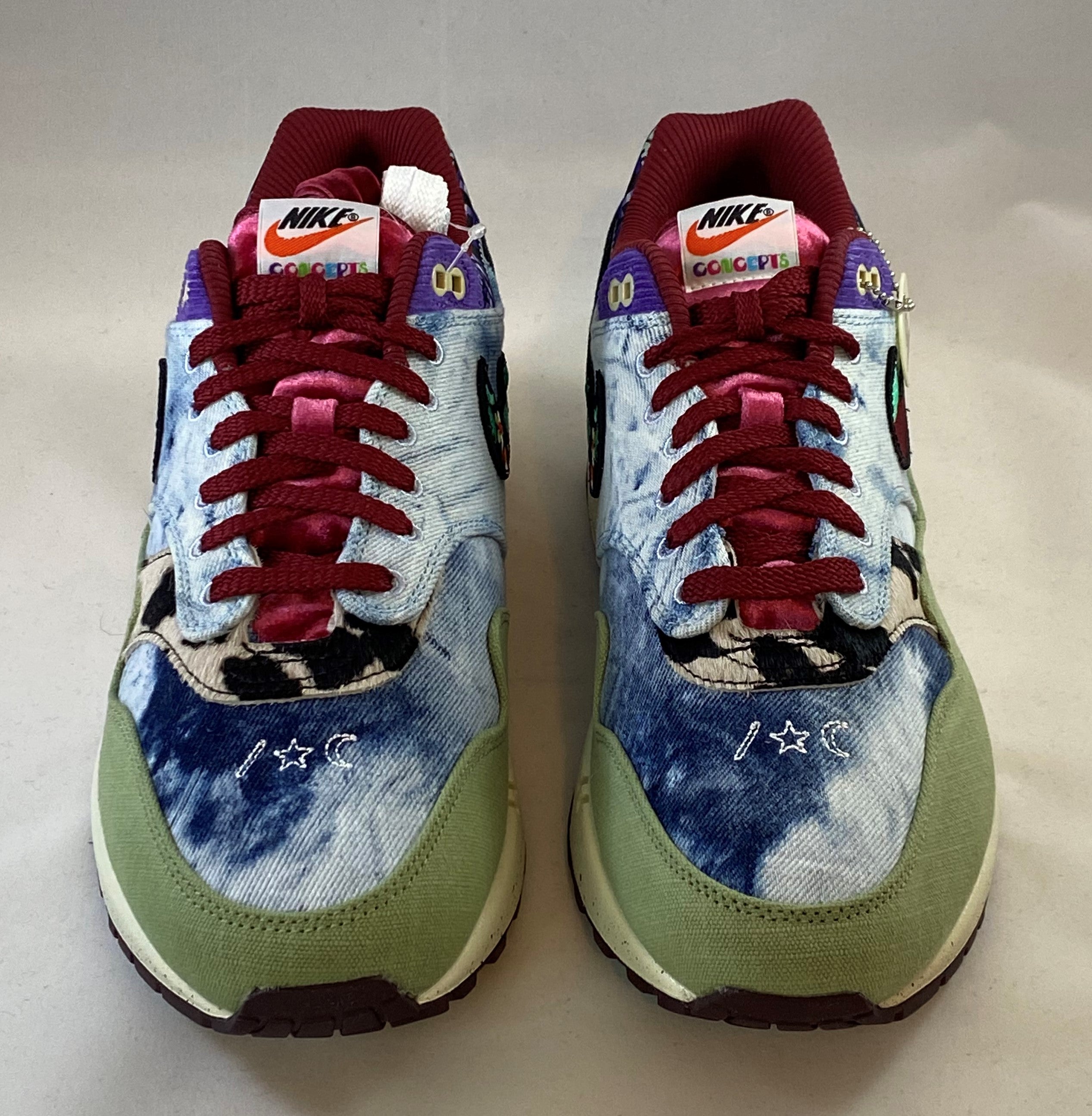NIKE Air Max 1 SP x Concepts "Mellow" Men's Size 12 Blue Denim Casual Shoes New SidelineSwap