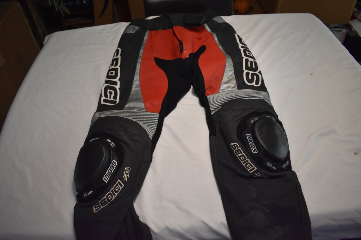 Sedici #16 Performance Leather Motorcycle Racing Pants, Size 30