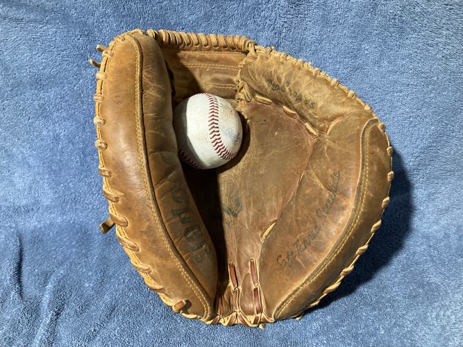 Used Right Hand Throw Catcher's Baseball Glove