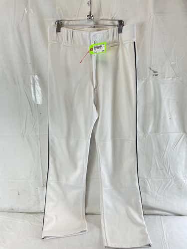 Used Marucci Mens Lg Piped Baseball & Softball Pants Wht Nvy