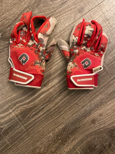 Used Large DeMarini Shatter Batting Gloves