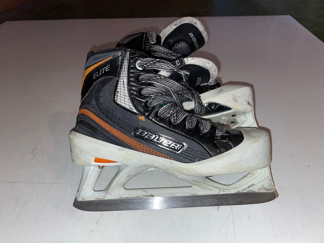 Used Bauer Regular Width Size 4 Hockey Goalie Skates