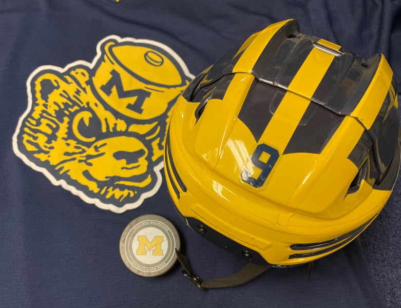 University of Michigan Hockey Game Helmet #9